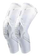 Sport Honeycomb Crashproof Knäskydd Skydd Basketboll Volleyboll Vit 1 Par