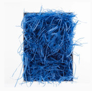 Färgglad Lafite bröllopsgodisbox, strimlat pappersunderlag, kreativ DIY presentförpackningsfyllning dekoration, 1 st blue 35 grams