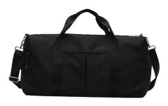 Torr Våt Separerad Gymväska, Sport Gym Duffle Holdall Väska Träningshandväska Yogaväska Resa Övernattning Weekend Axelväska med Skofack [D]