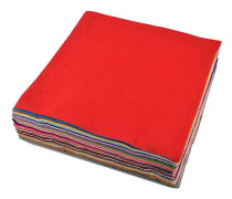 Non Woven Mjuk Filt Tyg 1mm Tjocklek Material för Sömnad Leksaker Dockor Hantverk 40 Stycken 30X30cm