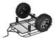 DIY Metall Släpvagnstratt för D90 SCX10 TRX4 1/10 Skala RC Crawler Bil
