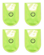 4x LED-säkerhetslampa för utomhussporter, reflexmagnetisk klämma för strobe-löpning, promenader, cykling (FMY)