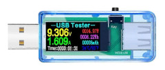 USB-testare DC Digital Voltmeter Amperemeter Spänningsamperemeter Detektor Mobil Power Charger Indikator Blå