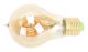 A60 E27 LED-lampa Antik 4W Dimbar Filamentlampa Kafédekoration 220V Varmt Guld Ljus