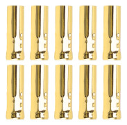 10 st E14 Metallrör Lamphållare Bas Belysningstillbehör 25x80mm Elektrofores Guld