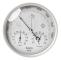 /EA/Analog väderstation 3 i 1 rostfritt stål Ø132 mm - Barometer, termometer, hygrometer, guld