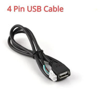 Universal 6-polig USB-kabel 4-polig USB-kabel för bilmultimediaspelare