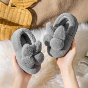 Barn Inomhus Tofflor För Hemma Mjuka Tofflor Flickor Vinter Varma Fluffiga Barnskor Mamma Pappa Golv Babytofflor Pojkar Miaoyoutong.. 2
