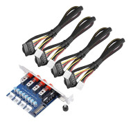 HDD Strömbrytare Hårddiskväljare SATA Drive Switcher för Stationär PC Dator
