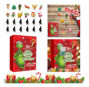 Thanksgiving Skräckfigurer Adventskalender, Halloween Nedräkningskalender med Överraskningsleksaker, Läskig Docka Samlarfigurer Gåva