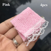 4st 1:12 Dockhushandduk Miniatyrhandduk ROSA Pink
