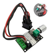 DC 6V 12V 24V 3A PWM DC Regulator Hastighet Elektrisk Motorstyrenhet med Brytarfunktion Kompakt DC Motorvarvtalsregulator för Motor