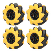 Mecanum Hjul OmniDirectionell Smart Robot Bil Delar Tillbehör DIY Leksakskomponenter 60mm (2 Par)