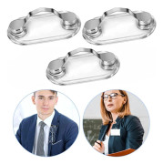 Magnetic Glasses Clip - 3 Pieces - Shirt Clip - Glasses Cord - ID Card Holder - Can Be Attached to Clothes - Metal - Glasses Holder - Glasses Clip