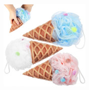 3-pack Duschsvampar - Konformade Badsvampar - Duschpuff - Badsvamp - Massagesvamp