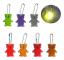 Säker Reflekterande Nyckelring För Väska Ryggsäck Hänge Björn Ornament Reflektorer För Vuxna Barn Nattsäkerhet silver vit fluorescent yellow