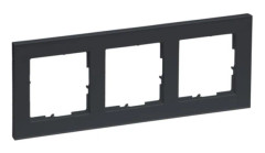 Legrand SEANO+3-gångsram i 765483 i färgen antracit lackad 5 (765483)