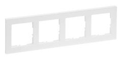 Legrand SEANO+4-gångsram i 765184 i färgen ultra white 5 (765184)
