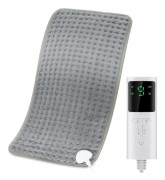 Elektrisk Värmedyna för Smärtlindring – 9 Värmeinställningar, 4-timmars Timer, Snabb Uppvärmning, Maskintvättbar_TF_TF 40x76cm