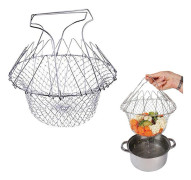 Ångkorg - Fritöskorg - Kokkorg - Grönsaksångare - Handhållen ångare - Durkslagskorg - 304 Rostfritt stål ...