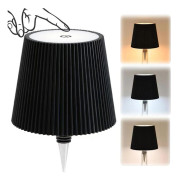 Wireless Wine Bottle Lamp, LED Lampshade, Rechargeable, 3 Color Temperatures, Adjustable Brightness