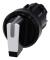 Siemens 3SU10022BM600AA0 3SU1002-2BM60-0AA0 Spakbrytare Plastfrontring Svart, Vit 2 x 45 ° 1 st