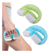 2 st - massageapparat manuell rullmassager portabel mini kropp för muskler muskel för ben och armar och lätt yoga_yu