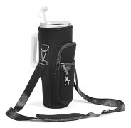 Vattenflaskhållare med remficka och handtag passar för Stanley Quencher H2.0 & Adventure 40 Oz Tumbler, vattenflaskbärväska med 1,5 m rem, B