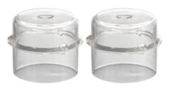 2-pack 100 ml Mätkoppslock för Thermomix TM5 TM6 TM31 Matberedare, Transparenta Blender Ersättningsdelar