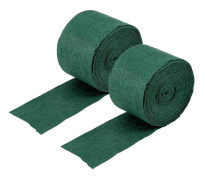 Set med 2 dubbla lager vintertåliga trädstamsskydd - 12 x 2000 cm - Grön