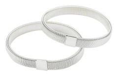 Ärmhållare, halkfria, för skjortärmar, armband för män, bar, kasino, db Silver