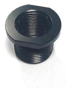 1/2x28 ID till 5/8x24 OD Svart Automotive Aluminium Gänga Oljebränslefilter Kopplingar
