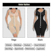 Hög Kompression Fettsugning Bbl Op Operation Colombianas Para Mujer Faja Steg 2 Plagg Postoperativ Tummy Control Shapewear -xx -ny -2024,4XL,hud