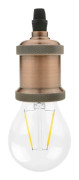 Lamphållare Hängande uttag E27 trådlampa uttag Vintage gammal brons stil hållare