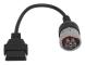 6-stifts till 16-stifts OBD1 till OBD2 Diagnostikkabel Diagnostisk Scanner Konverterare för J1708 Tunga Lastbilar