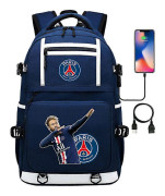PARIS FC Neymar Tryckt Ryggsäck Ungdomsstudent Skolväska Datorväska Resväska 23