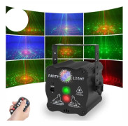 Professionell uppladdningsbar fest DJ Disco Ljus Ljud Aktiverat RGB LED Strobe Scen Laser Projektor