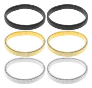 6 st Skjortmanschetter Herr Skjortärmshållare Metall Armband Ärm Manschetter Skjortärmshållare