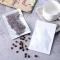 100 Pieces Holographic Packaging Bags Storage Bag for Food (Translucent Matte White, 12x18cm)