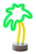 Palm Tree LED Neon Nattlampa med Bas