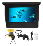 4.3in IPS Fish Finder med 2000cd Kamera 195° Vidvinkel IP68 Vattentät 30m Djup EU-kontakt för Utomhusfiske