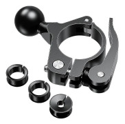 17mm Aluminiumkulled Adapter för Motorcykelstyre 1 Tums Basfäste Hållare Cykel Cykling Klämma Gps Fäste