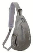 [Lättviktig Crossbody-väska] Lättviktig Crossbody-väska | Flera färger, Unisex Utomhus Bröstväska Lämplig för Vandring och Resor Daglig Ryggsäck, En Grey