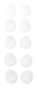 Silikon Öronproppar för S6 S7 edge G9250 G9200 Headset Skydd Hörlurar Reparationsdelar Tillbehör
