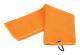 Mikrofiber Golfhandduk Våffelmönster Svettabsorption Sport Handduk med Karbinhake Orange