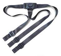 3-point safety harness for Ikea Antilop high chair - Child safety belt (black)