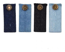 Midjeförlängare / Knäppförlängare för Jeans - 4-pack 83x35mm