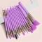 15 PCs Purple Makeup Brush Set