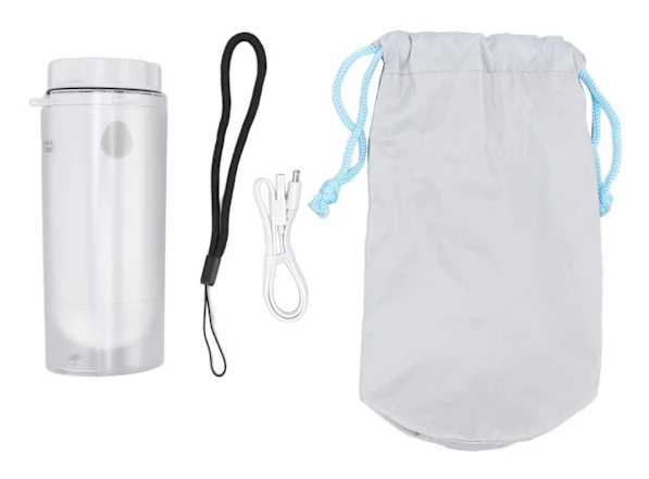Bärbar Bidé 230ml USB Uppladdningsbar Effektiv Vattenbesparande Enkel Användning Bärbar Bidéspruta för Toalett Resa Transparent Flaska