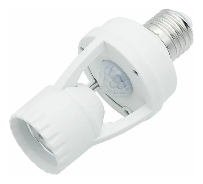 Lamp base with 360° PIR motion sensor E27 Lamp holder with motion sensor security detection E27 Motion sensor
